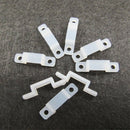 50pcs 10mm Silicone Mounting Bracket Clip Fastener for Fixing LED Strip L Dlqq