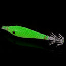 Luminous Wood Shrimp Lures Bait Fishing Tackle Squid Hook Sinker Jigs F FGP