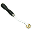 Black Handle DIY Tool Pricking Wheel Leather Sewing needle Spacing Paper Cr Q2N5