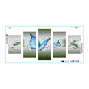 Blue Butterfly 5D DIY Full Drill Diamond Painting Needlework Kit Home Decor