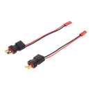 2pcs Deans T Male to Female Connector Adapter with Male JST Lead Wire 5 inch