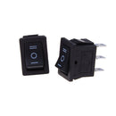 5 pcs SPDT On/Off/On Mini Black 3 Pin Rocker Switch AC 6A/250V 10A/125V  IO FT