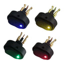 1pc Green LED Light 12V 30A Car Boat Auto Rocker SPST Toggle ON/OFF Switch 3C