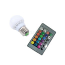 E27 3W Dimmable RGB LED light Color Changing Bulb with Remote Control 85-265V