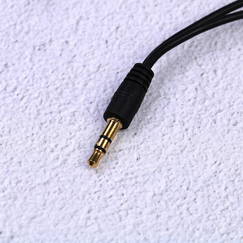 3.5mm stereo headphone audio male to 2 female y splitter cable w/ volume contrJR