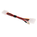 Mainboard Extension Power Cable 4pin Male to 4pin Female&3pin Male Splitter