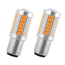 2Pcs Amber P21W 1156 Ba15S Led Bulb 5730 Smd Super Bright Car Light Gw
