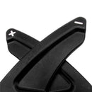 1Pair Black Steering Wheel Shift Paddle Blade Shifter Extension for VW Golf 7