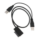 USB 2.0 to 13Pin SATA Adapter Cable for Laptop Mini CD-ROM DVD-ROM Converter