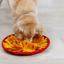 Dog Round Sniffing Training Mat Dog Washable Puzzle Training Blanket Pet NasC2G4