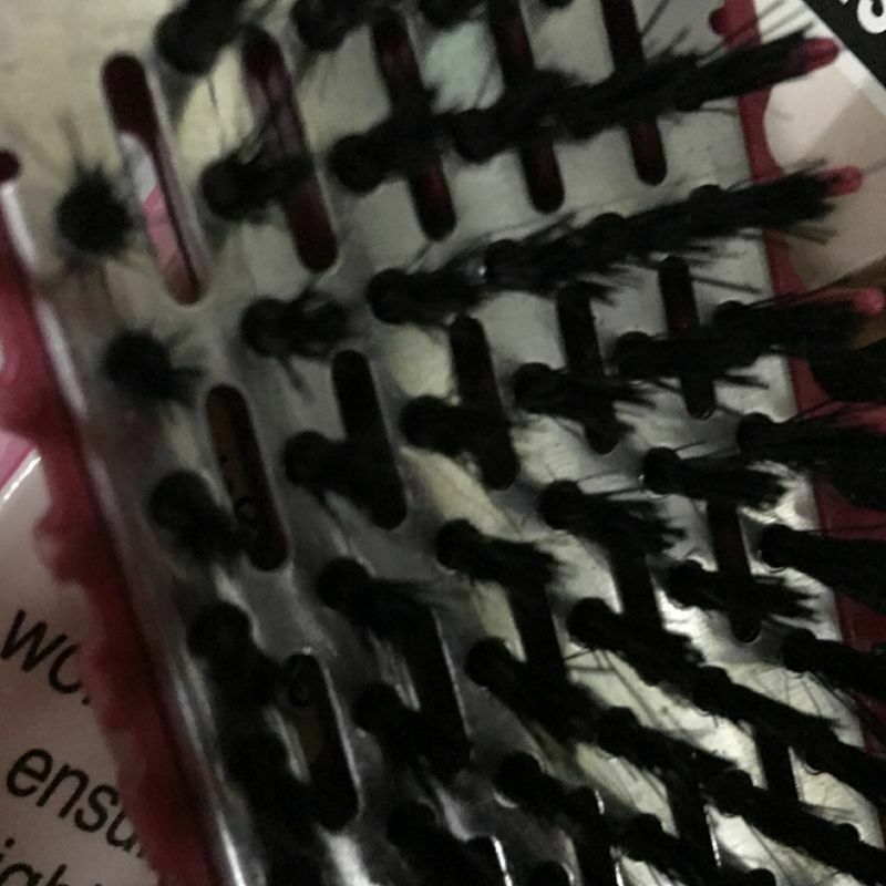 Hair Hairdressing Double Sided Brush Plywood Clamp Natural Ceramic Straight K3T5