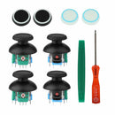 14 in 1 Analog Thumb Joystick Kits Replacement Parts w/ Tool for PS4 Controller