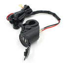 Waterproof 12V Dual Usb Motorcycle Handlebar Install Charger Motorcycle Cha
