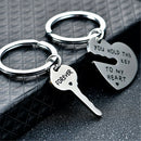 2X You Hold The Key To My Heart Forever Keychain Keyring Couple Lover Gift Del