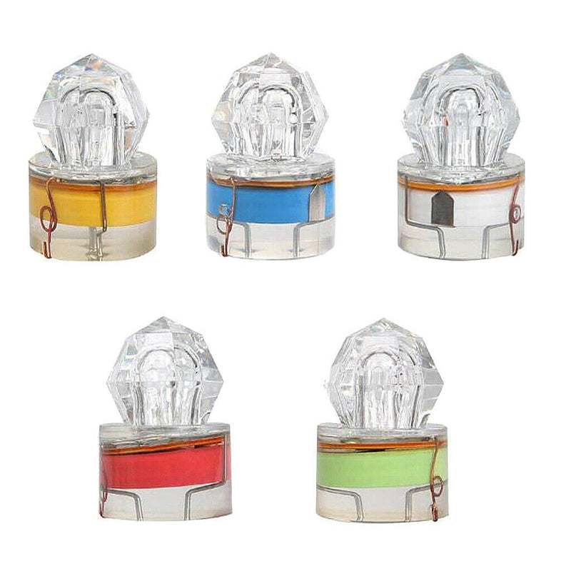 5 Pieces Mini Premium LED Fishing Lure Trolling Light Baits Ice Bass Strobe