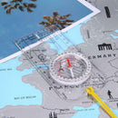 Orienteering Camping Scouts Baseplate Map Magnifying Compass Ruler Scale