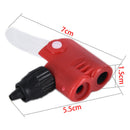 1Pc Bicycle Red Pump Valve Nozzle Hose Adapter Double Head Pumping Accessori-ME