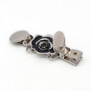 Elegant Enamel Flower Cardigan Sweater Clips Alloy Non-Slip Blouse Shirt Collar