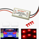 2Pcs 10-30V Car GS-200A Brake Tail Light Flash Strobe Controller Flasher Mo
