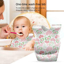 10pcs Disposable Non-Woven Baby Bib Feeding Apron Scarf Travel Saliva Paper