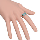 Cute Butterfly Pendant Necklace Ring Set, Mood Feeling Sensitive Color Change