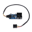 1Pc 9 pin USB header male 1 to 2 female extender cable 9p port multiplier ME