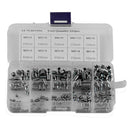 220 PCS Head Socket Hex Grub Screw Assortment Cup Point Set Stainless Steel