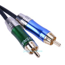 3pin 2 XLR Male to 2 RCA Male Cable Audio Adapter Cable Metal Connector