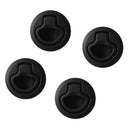 4Pcs Round Black Flush Pull Slam Latch for RV Boat Marine Deck Hatch Door R