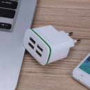 USB Charger 4USB Lighten 3A Multi-Head Travel Convenient Charger