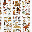 10 Sheets Wild Animals Scrap booking Bubble Adhesive Stickers Reward Child Y5G6