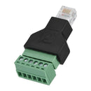 Adapter Connector Ethernet Rj12 6P6C Male To Screw Terminal 6 Pin Splitter