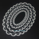 4PCS Oval Metal Cutting Dies Stencil For DIY Scrapbooking Embossing Decor Craft