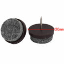 50x FELT FLOOR PROTECTORS Nail In Anti-Skid Furniture Leg/Chair/Table Caps O6Q5