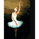 DIY Ballet Dancer Painting By Numbers Kit Canvas Oil Art Picture Home Decor