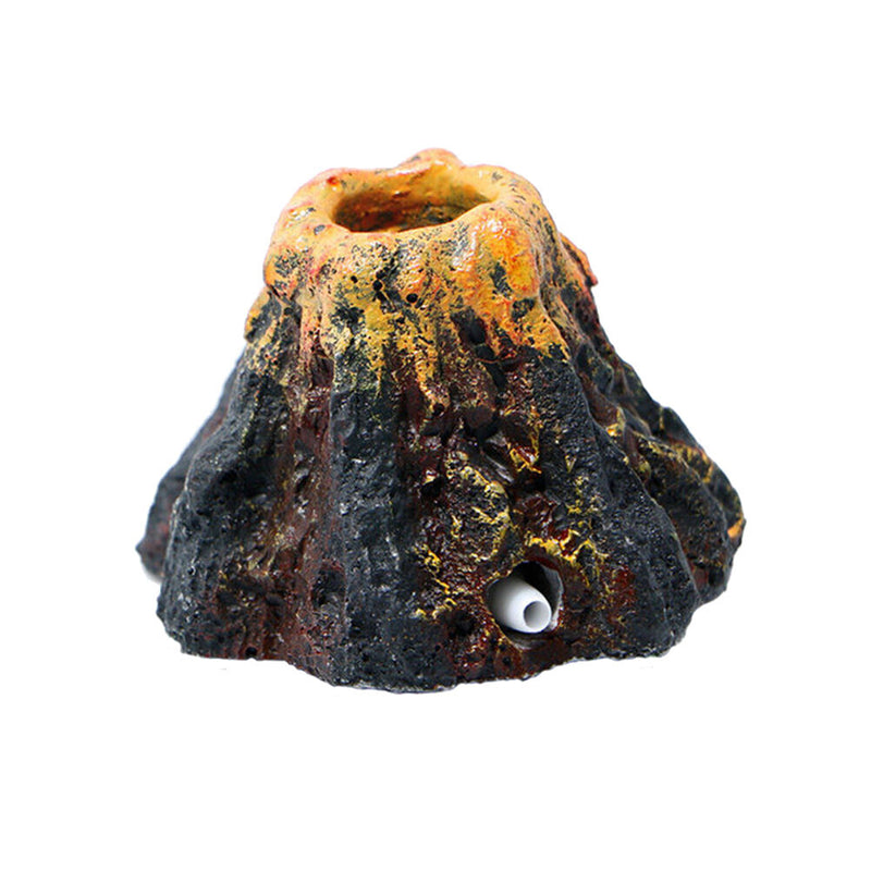 Aquarium Volcano Shape&Air Bubble Stone Oxygen Pump Fish Tank Ornament Decor 3C
