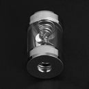 Computer Water Cooling Flow Meter Metal Covers Filter for Soft Hard Tube