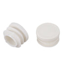 18mm Diameter Plastic White Plug Caps Inserts For Tubes Cap 24 Pieces