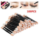 Lot 100pcs Disposable Dual Sides Eye Shadow Sponge Applicator Makeup Brush POZ