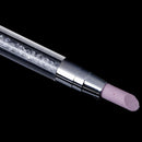 1Pc nail art cuticle remover pen double head quartz silicone press stick tool O2