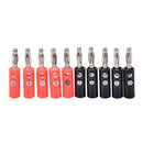 10pcs/lot 4mm nickel plated banana plug banana connector plugsã€NME