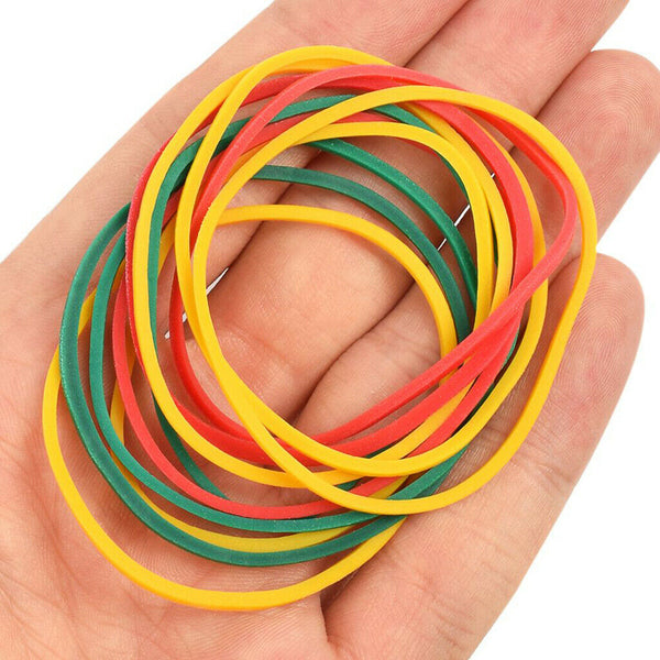 New 100pcs Colorful  Machine Gun Rubber Bands Elastic Cords Tools Kit