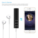 Wireless 3.5mm jack Bluetooth Car Kit Handsfree Music Audio Receiver Adapter Mic