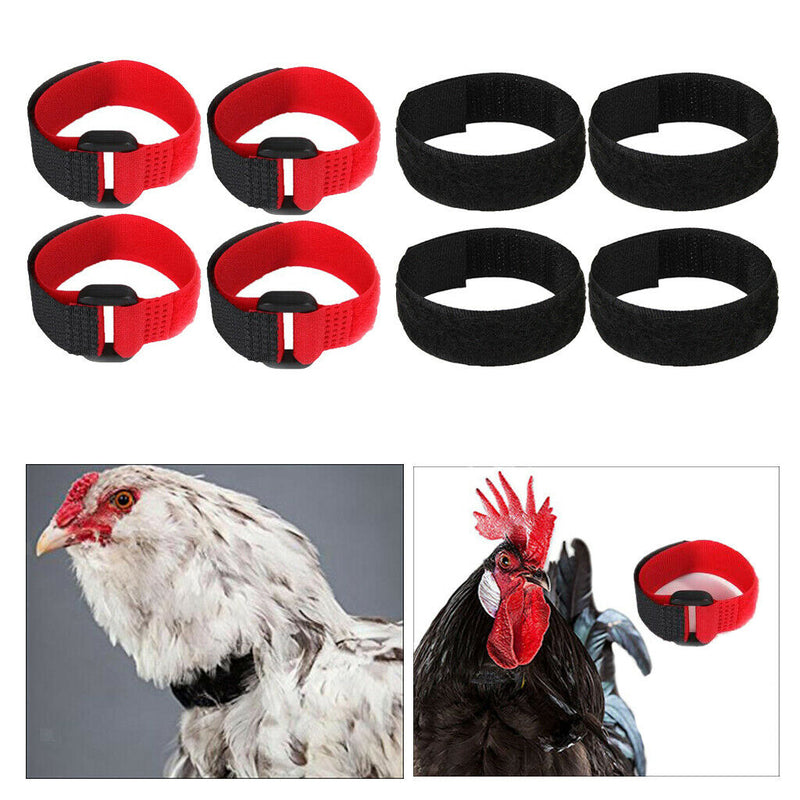 8x No Crow Crow Reduction Collar for Roosters Collars Poultry Supplies