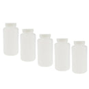 1000ml 5pcs Plastic Reagent Bottle Blue Screw Cap Sample Vials with Lid