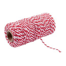 100m/roll 1.5-2mm Cotton Twine Stripe Line for Wedding Party Favour Gift Cr K8L5
