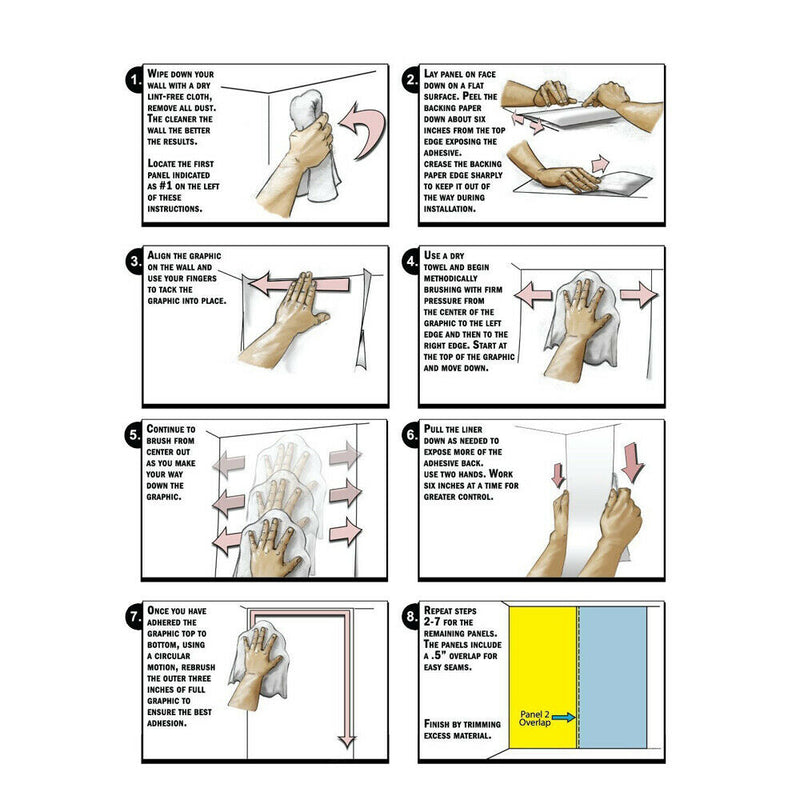 Aquarium Fish Tank Background Poster Waterfall Landscape Decor 61x30cm