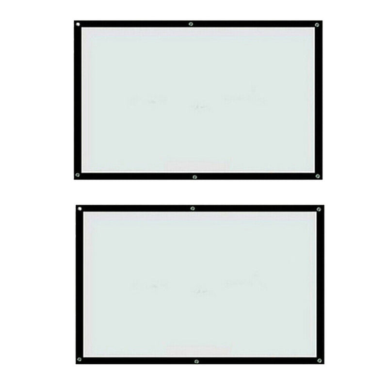 2 Packs 60'' 16:9 Pull Down Projection Projector Screen