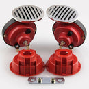 12V 135DB Super-Loud Dual Air Horn Kit Trumpet Freight Train Car Truck Bo UUZ