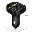 Car FM Transmitter Bluetooth Handsfree USB TF MP3 Player 4.1A USB Charger
